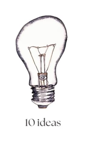 The 10 Ideas Notebook: Brainstorm, problem-solve, unlock creativity, by True Beauty Press