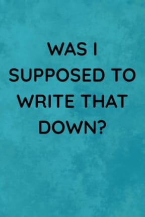 Was I Supposed to Write That Down?: A Funny Notebook for Coworkers: Make Them Laugh While Using It as a Meetings Journal for Taking Notes or Everyday Writing, by Delia-Rae Edwards
