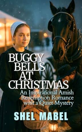 Buggy Bells at Christmas: An Inspirational Amish Redemption Romance with a Quiet Mystery (Plain Threads), by Shel Mabel