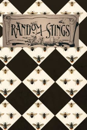 Vintage Bee Pattern Random Stings Blank Notebook Lined, by Amanda Nevius