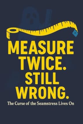Measure Twice Still Wrong  Funny Seamstress Curse Notebook | 120 Page Lined Notebook: A hilarious sewing-themed journal for dressmakers, crafters, and haunted measuring tape victims, by T Larkin