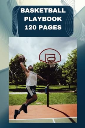 Basketball Play book: Full-Page Blank Court Diagrams for Game Planning, by Shinaza Publishers