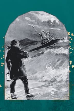 Vintage Surfing Skeletons Blank Notebook Lined, by Amanda Nevius
