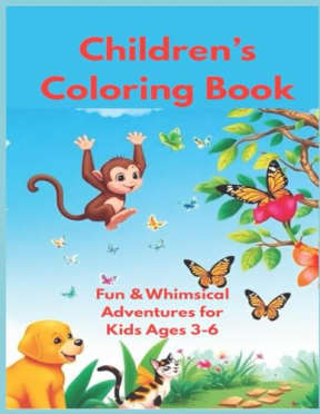 Children's Coloring Book: Fun & Whimsical Adventures for Kids Ages 3-6, by T&J Books