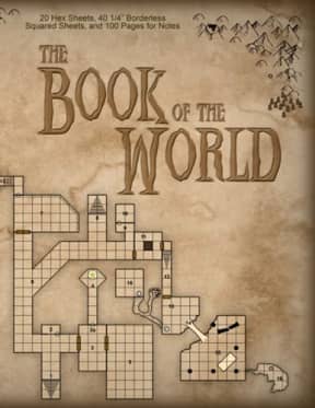 The Book of the World: 20 Hex Sheets, 40 1/4 Borderless Squared Sheets, and 100 Pages for Notes, by David Marlowe