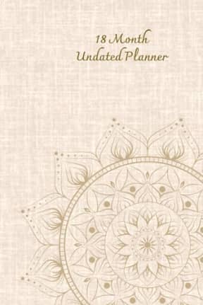 18-Month Undated Planner: Mandala (Italian Edition), by Nora Lyn
