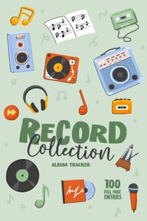 Record Collection: Album Tracker (100 Full Page Entries), by Phoenix Blackburn