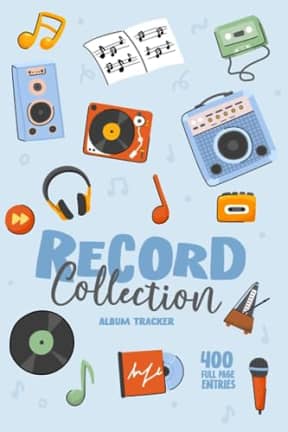 Record Collection: Album Tracker (400 Full Page Entries), by Phoenix Blackburn