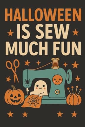 Halloween Is Sew Much Fun | Kawaii Sewing Journal for Halloween Lovers: A cute and cozy Halloween notebook for stitchers who love spooky season with a smile., by T Larkin
