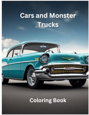 Cars and Monster Trucks: Coloring Book, by T&J Books