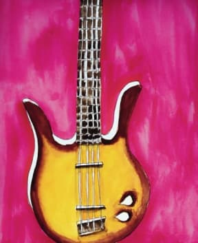 The Musicians Notebook (Bass Guitar): To capture inspirations and song ideas. (Nina Khosla artwork), by True Beauty Press