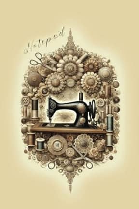 Timeless Stitches: A Vintage Sewing Notebook - Journal - Ideas book - sewing planner, by T Larkin