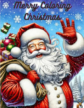Merry Coloring Christmas, by T&J Books