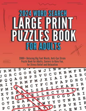 2024 Word Search Large Print Puzzle Books For Adults: 2000+ Relaxing Big Font Words, Anti-Eye Strain, Puzzle Book for Adults, Seniors to Have Fun, for Stress Relief and Relaxation, by Colorful Enigmas