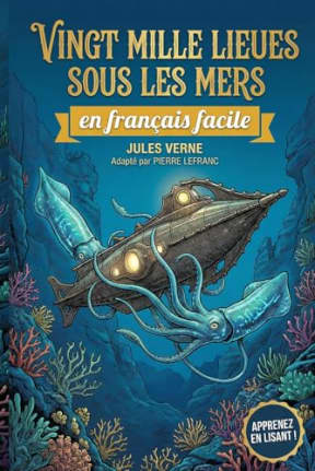 Vingt mille lieues sous les mers en Franais Facile: French Graded Reader (Level A2) - Learn French with Jules Verne (Simplified for Beginners) (French Edition), by Pierre Lefranc | Jules Verne