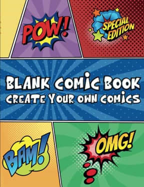 Blank Comic Book For Kids: Create Your Own Comics Fun Pages with Creative Layouts, Variety Templates For Kids And Adults, Over 100 Pages Large Big ... Cartoon / Comic Book With Lots of Templates, by Colorful Enigmas