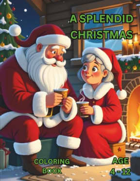 A Splendid Christmas: Coloring Book (Holiday Series), by Professor Mr. Mat