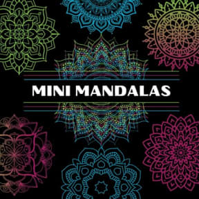 Mini Mandalas - 140 Easy-to-Color Mandala Designs - A Coloring Book for Adults Designed to Help You Relax, by Color With Kristi