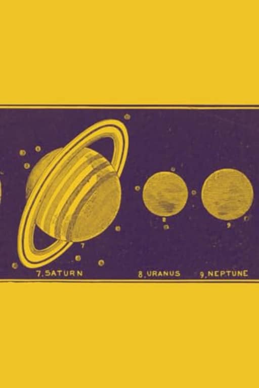 Vintage Solar System Wraparound Blank Notebook Lined, by Amanda Nevius