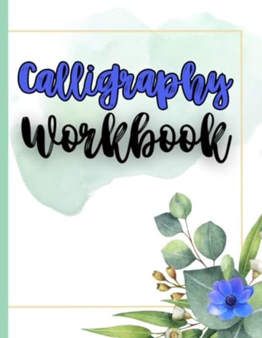 Calligraphy Workbook: Log Book with Angle-Lined, Dotted, and Lined Pages | Practice Sheets for Learning Artistic Writing | 8.5x11 in. | 122 pages, by Simple Notes