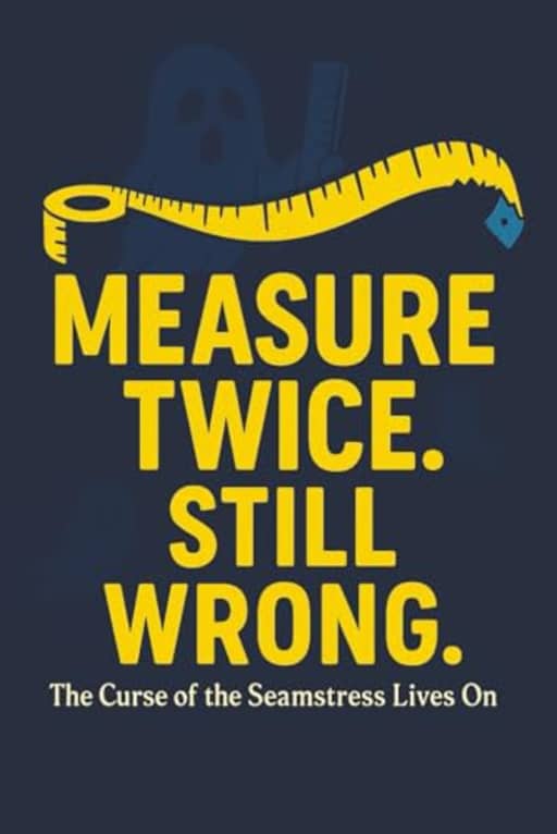 Measure Twice Still Wrong  Funny Seamstress Curse Notebook | 120 Page Lined Notebook: A hilarious sewing-themed journal for dressmakers, crafters, and haunted measuring tape victims, by T Larkin