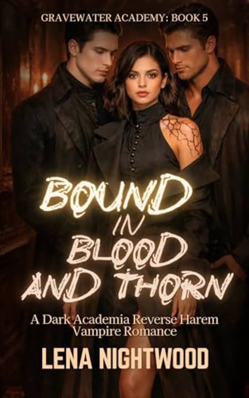 Bound in Blood and Thorn: A Dark Academia Reverse Harem Vampire Romance (Gravewater Academy), by Lena Nightwood