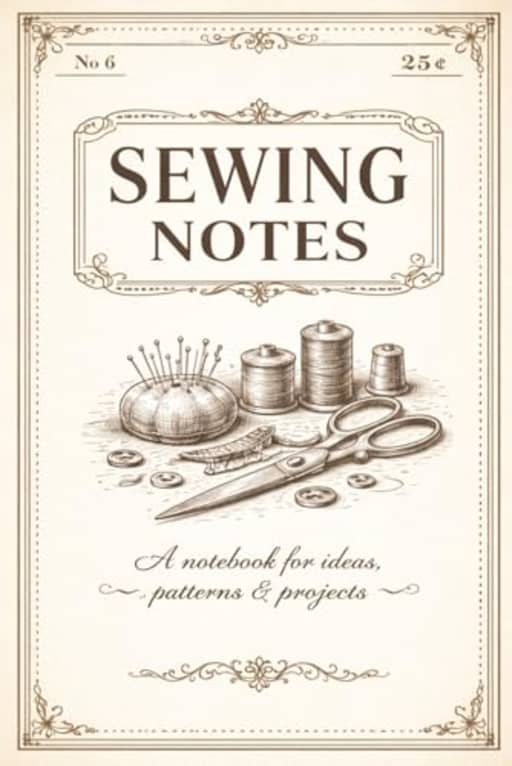 Sewing Notes Sewing Journal - Vintage Style Notebook for Quilters and Sewing Lovers: A classic sewing notebook for ideas, patterns, projects and creative planning, by T Larkin