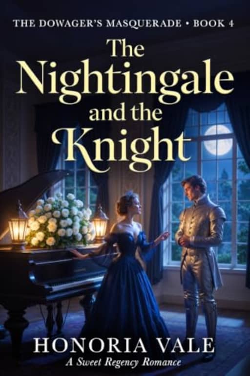 The Nightingale and the Knight: A Sweet, Clean, Regency Romance | Book 4 of The Dowager's Masquerade (The Dowager's Masquerade | A Sweet Regency Romance Novella Series), by Honoria Vale
