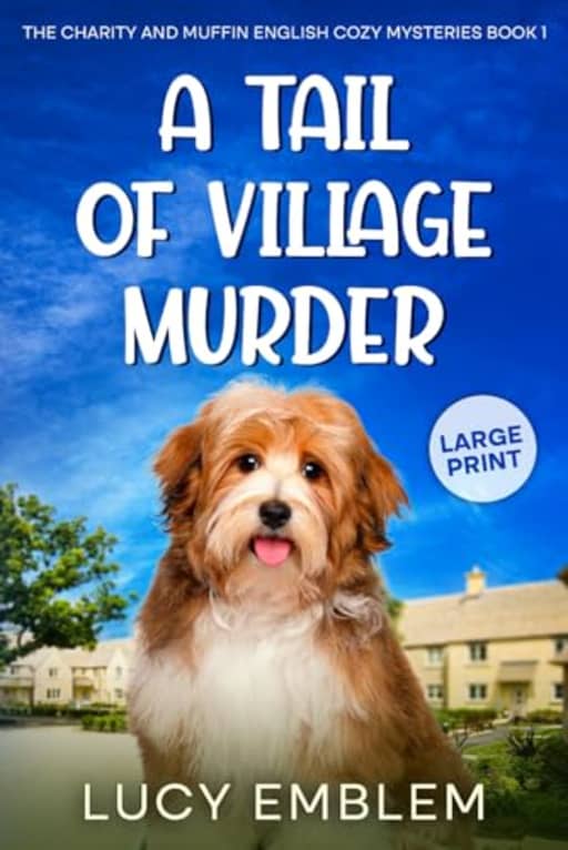 A Tail of Village Murder: A Charity and Muffin LARGE PRINT English Cozy Mystery, by Lucy Emblem