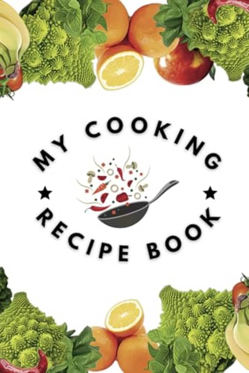 My Cooking Recipe Book: 100 Blank Recipe Book Pages, by A. J. Cameron