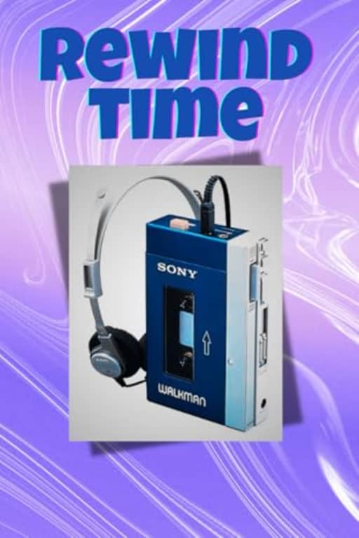 Vintage 90s Walkman Rewind Time Blank Notebook Lined Journal, by Amanda Nevius