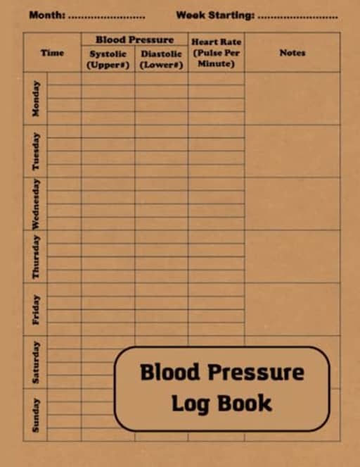 Blood Pressure Log Book: Simple Daily Routine: Monitor Blood Pressure and Heart Rate | For Seniors or Parents to Monitor Their Health | 120 pages, by Simple Notes