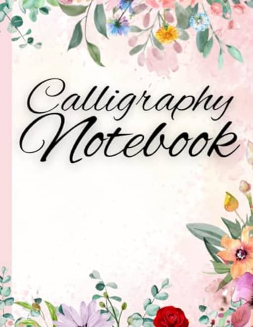 Calligraphy Notebook: Journal for Learning Artistic Writing | Exercises Sheets with Alphabet for Beginners | 8.5x11 in. | 122 pages, by Simple Notes