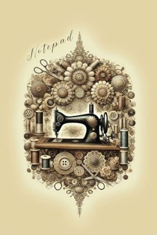 Timeless Stitches: A Vintage Sewing Notebook - Journal - Ideas book - sewing planner, by T Larkin
