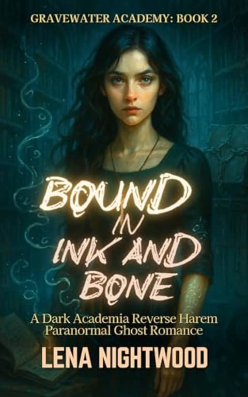 Bound in Ink and Bone: A Dark Academia Reverse Harem Paranormal Ghost Romance (Gravewater Academy), by Lena Nightwood