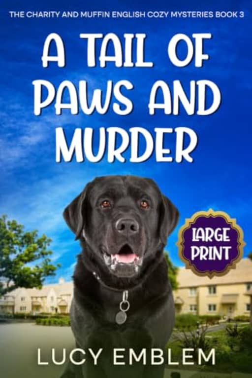 A Tail of Paws and Murder: A Charity and Muffin LARGE PRINT English Cozy Mystery, by Lucy Emblem