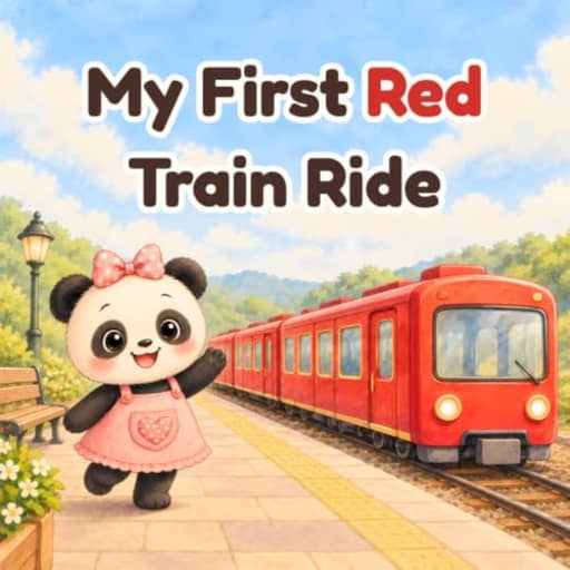 My First Red Train Ride: A Gentle Read-Aloud About Red (Toddler Seek and Find), by Panda Chan Books
