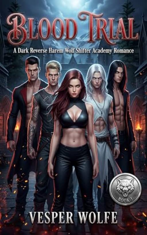 Blood Trial: A Dark Reverse Harem Wolf Shifter Academy Romance (Wolfblood Academy Book 1), by Vesper Wolfe