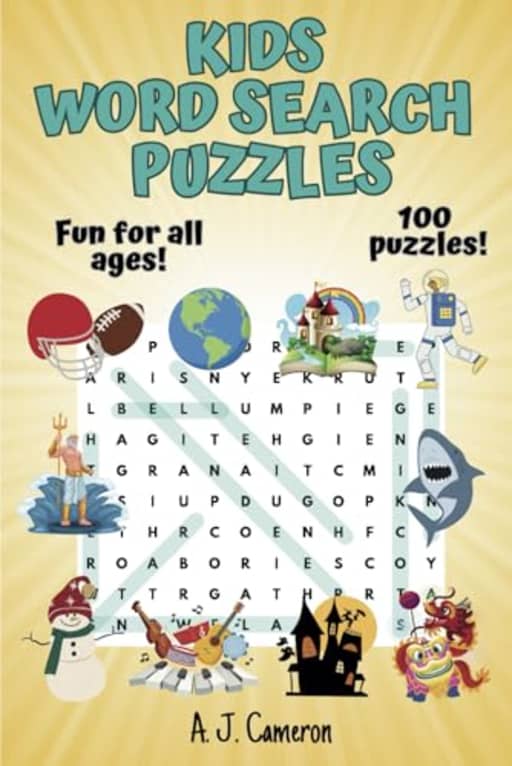 Kids Word Search Puzzles, by A. J. Cameron
