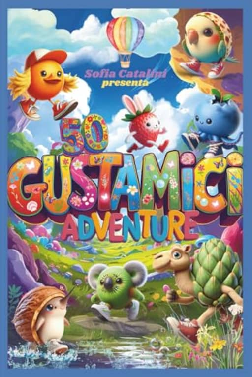 GUSTAMICI ADVENTURE: Le Avventure dei Sapori del Cuore: 5 Storie di Coraggio, Amicizia e Accettazione. Ti aspettano 50 adorabili creature, ibride tra animale e cibo!, by Sofia Catalini
