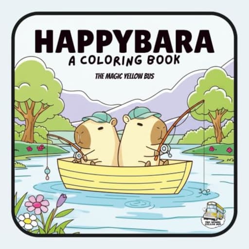 Happybara: The Coloring Book, by The Magic Yellow Bus