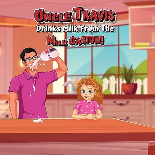 Uncle Travis drinks milk from the milk carton! (Mila's Observations), by Beauty in Books