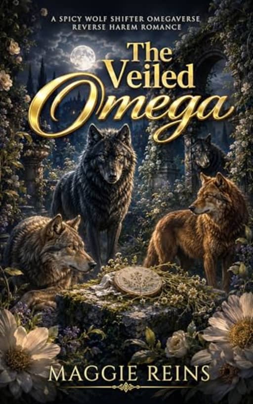 The Veiled Omega: A Spicy Wolf Shifter Omegaverse Reverse Harem Romance (Throne of Treachery Book 2), by Maggie Reins