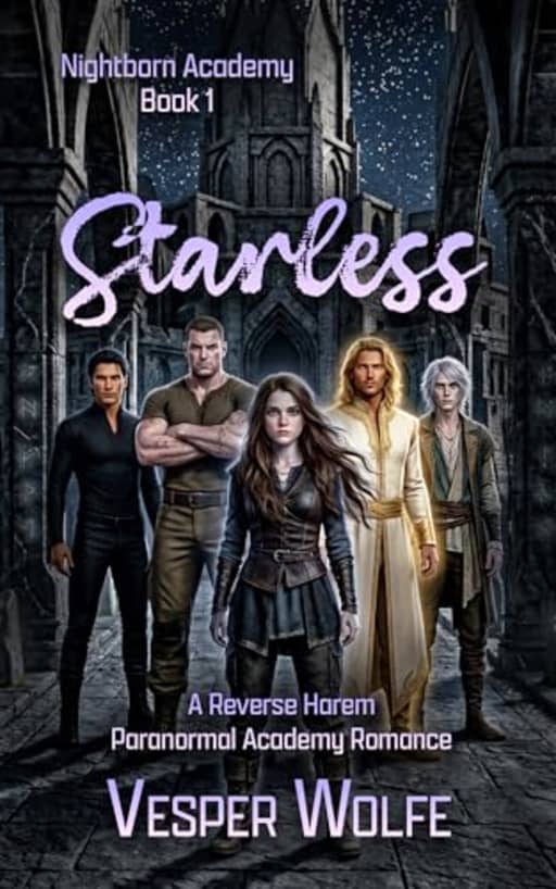 Starless: A Reverse Harem Paranormal Academy Romance (Nightborn Academy Book 1), by Vesper Wolfe