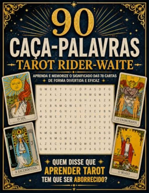90 Caa-Palavras Tarot Rider-Waite: Quem disse que aprender Tarot tem que ser aborrecido? (Portuguese Edition), by Patrcia Monteiro