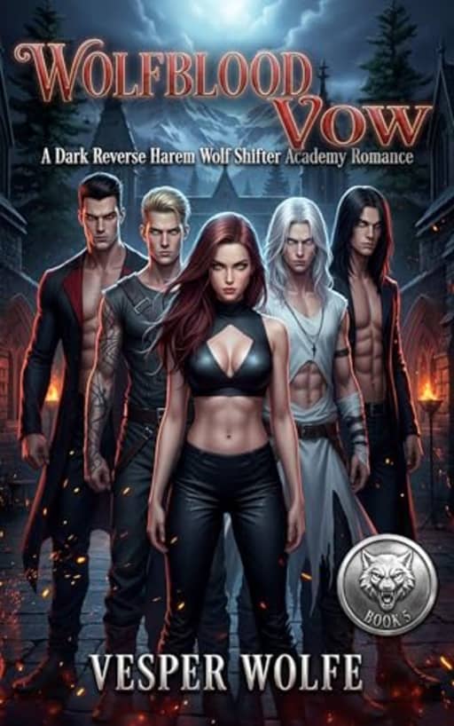 Wolfblood Vow: A Dark Reverse Harem Wolf Shifter Academy Romance (Wolfblood Academy Book 5), by Vesper Wolfe