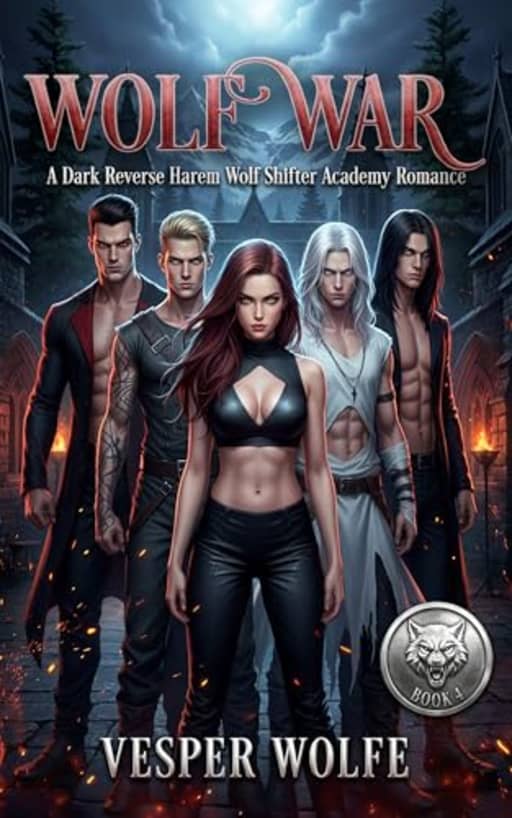 Wolf War: A Dark Reverse Harem Wolf Shifter Academy Romance (Wolfblood Academy Book 4), by Vesper Wolfe