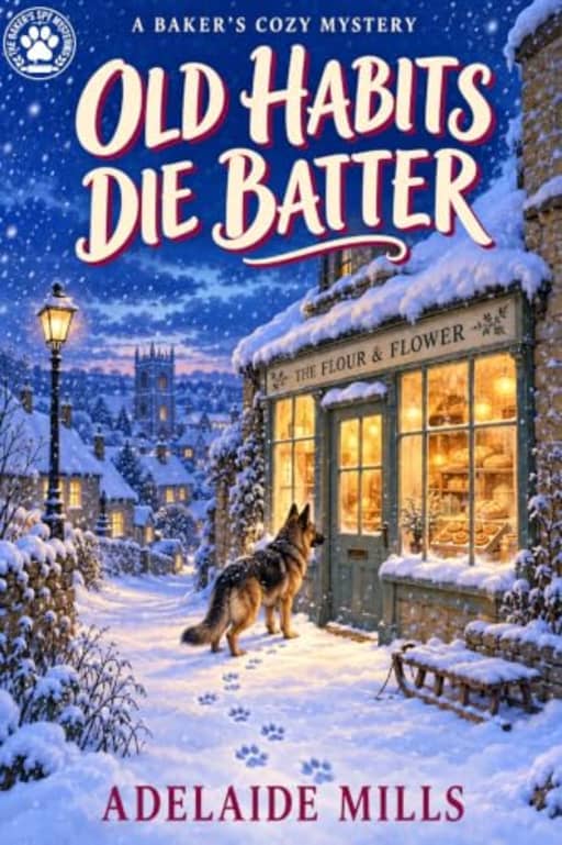 Old Habits Die Batter: A Senior Sleuth British Cozy Mystery with a Retired K9 (The Baker's Spy Mysteries Book 3), by Adelaide Mills