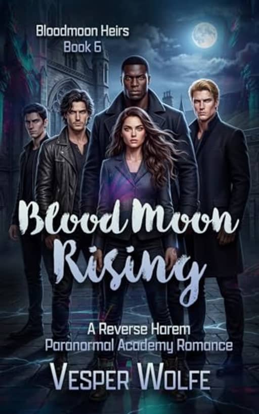 Blood Moon Rising: A Reverse Harem Paranormal Academy Romance (Bloodmoon Heirs Book 6), by Vesper Wolfe