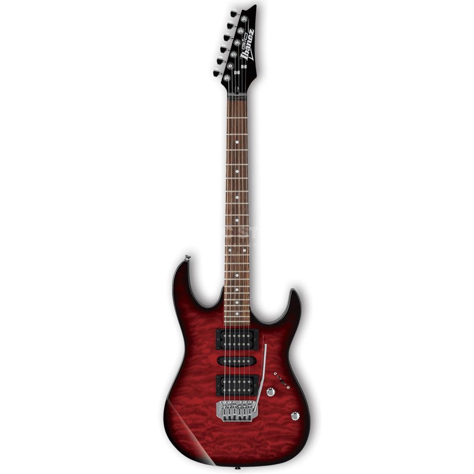 Ibanez Gio GRX70QA-TRB Transparent Red Burst